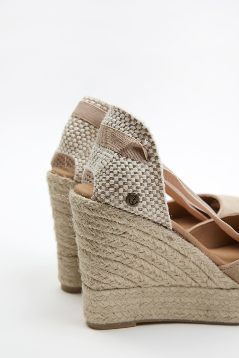 Nude Espadrille Wedges LA VALETA Envío Gratis