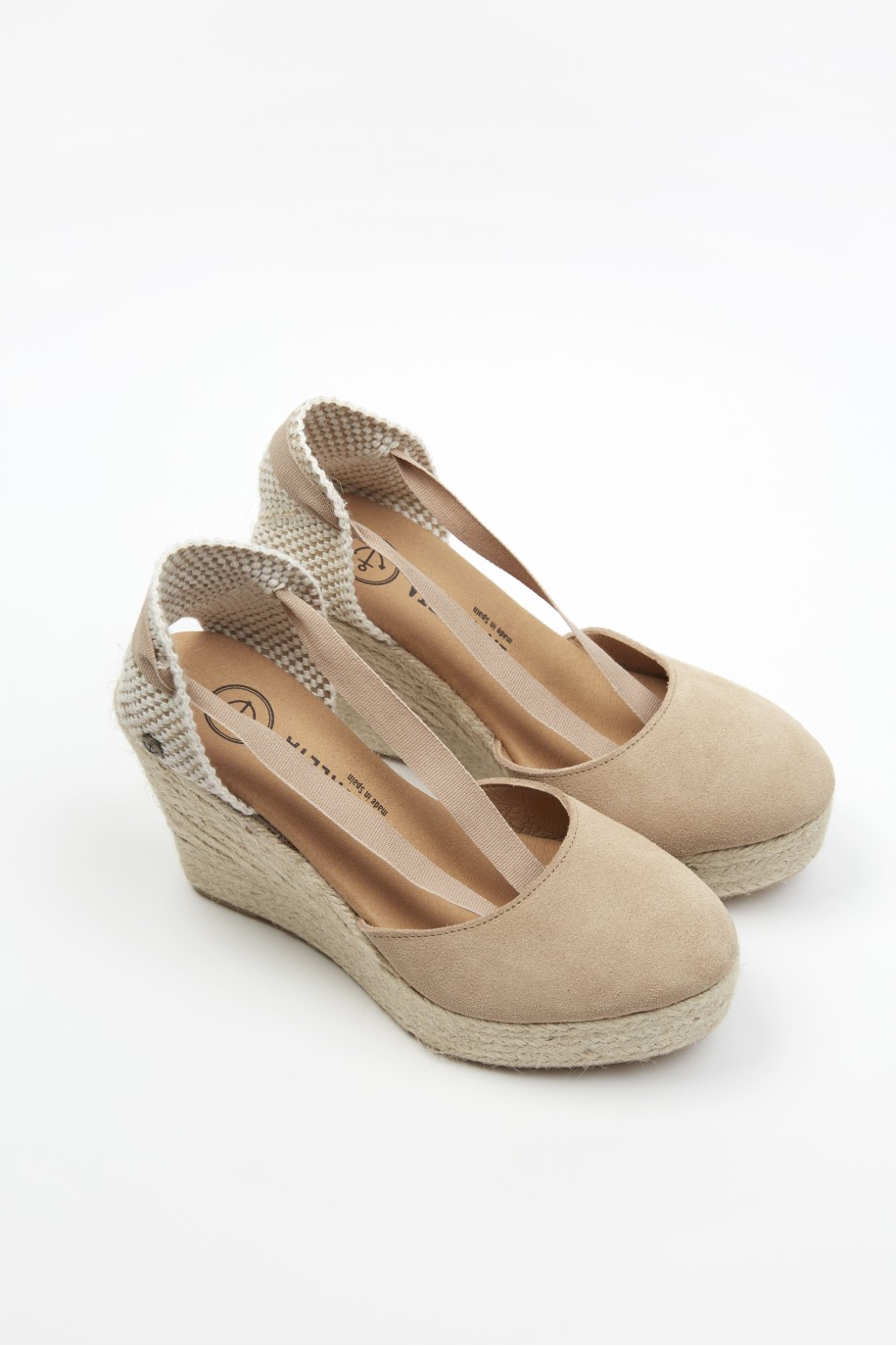 Nude Espadrille Wedges La Valeta Env O Gratis