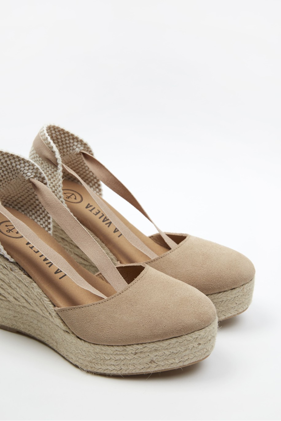 Nude Espadrille Wedges La Valeta Env O Gratis