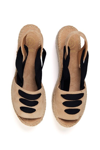 Zoe Nude | Nude Espadrilles With Platform