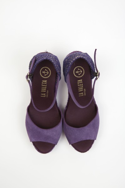 Charlene Peep Toe Morado