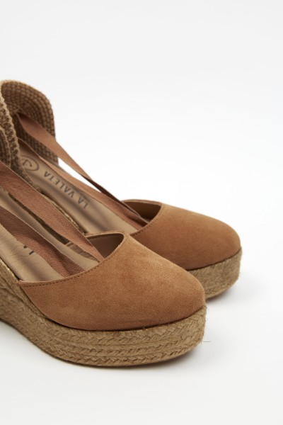 Charlene Brandy | Leather Espadrilles Wedge