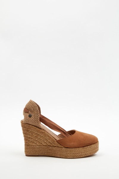 Charlene Brandy | Leather Espadrilles Wedge