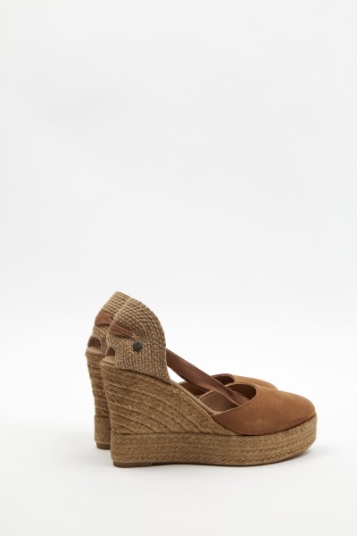 Charlene Brandy | Leather Espadrilles Wedge