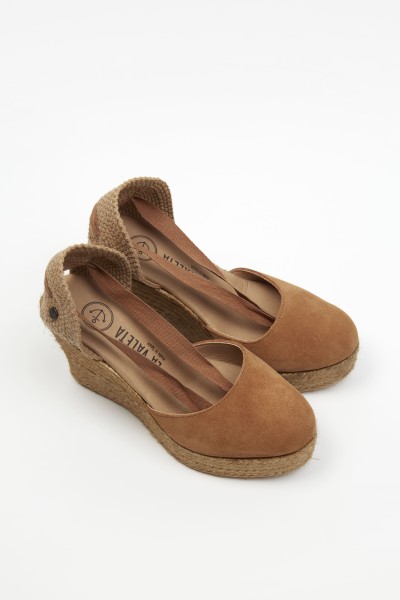 Charlene Brandy | Leather Espadrilles Wedge