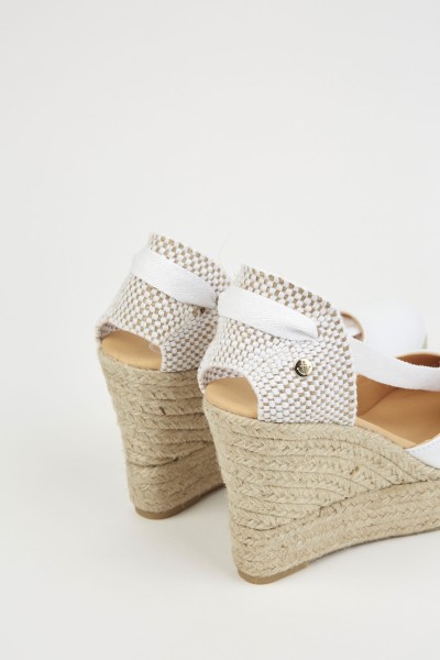 Charlene Blanco | White Wedge Espadrilles