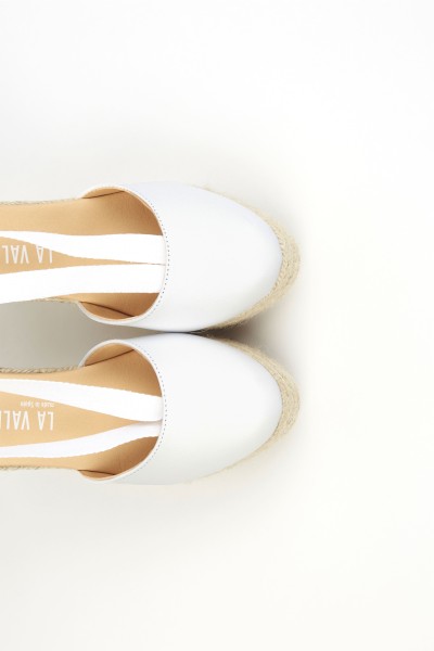 Charlene Blanco | White Wedge Espadrilles