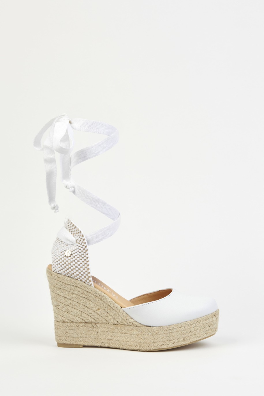 Charlene Blanco | White Wedge Espadrilles