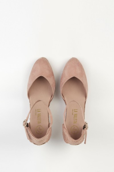 Leticia Nude | Espadrilles with Medium Wedge