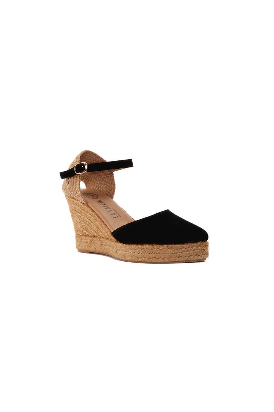 womens black espadrille wedges