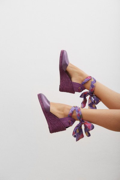 Ada Púrpura | Purple Wedge Espadrilles