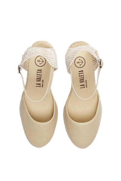 Beige Women's Espadrilles | LA VALETA