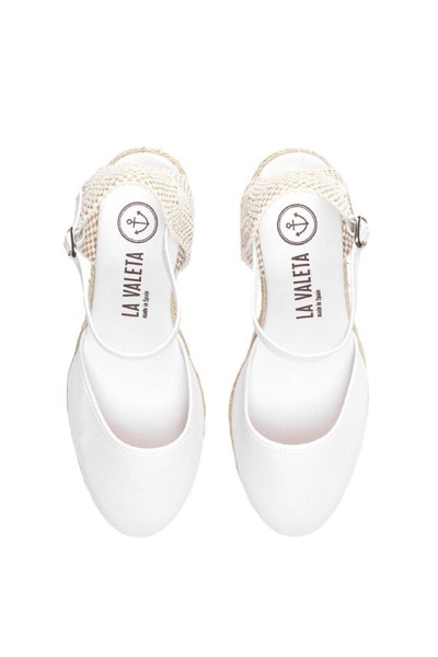 White Women's Espadrilles| LA VALETA