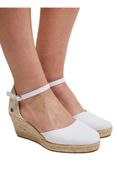 White Women's Espadrilles| LA VALETA